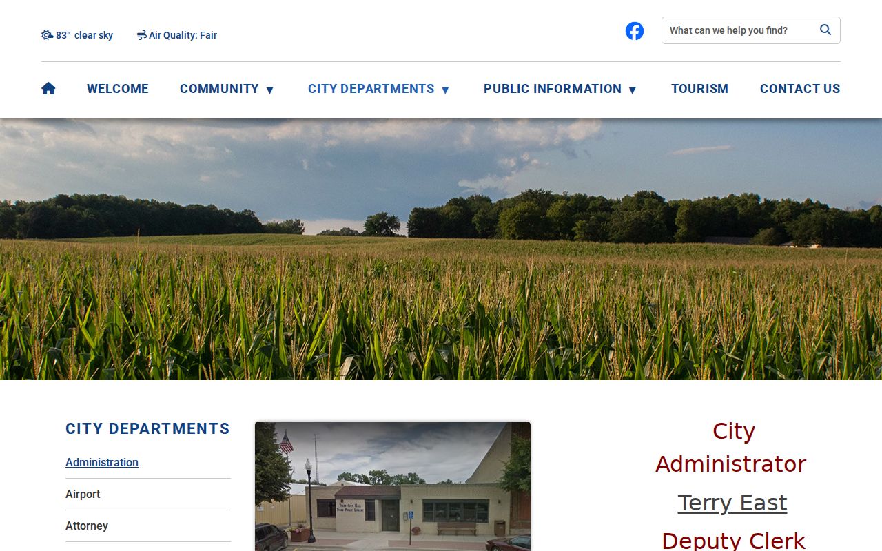 Official Tyler administration page showing Tyler City Hall information